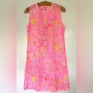 Lilly Pulitzer 100% linen shift dress size XS